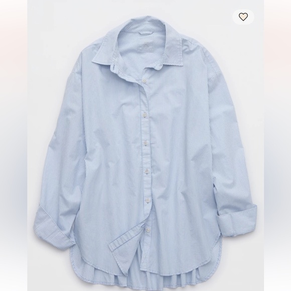 aerie Tops - NWT Aerie Good Day Seersucker Button Down Shirt